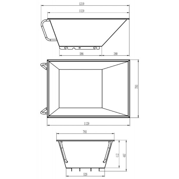 brouette électrique 500kg vérin gaz mw-tools med500 – Image 10