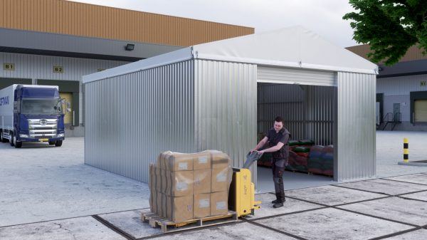 Tente-magasin WT609, 6 m de large, espace de stockage et de travail – Image 5