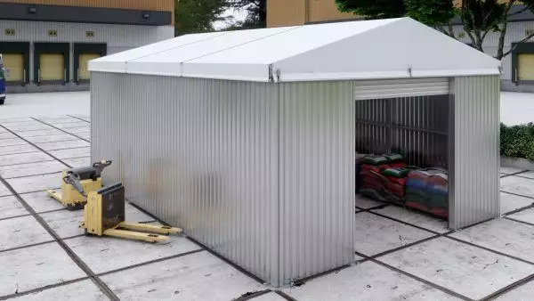 Tente-magasin WT609, 6 m de large, espace de stockage et de travail – Image 14